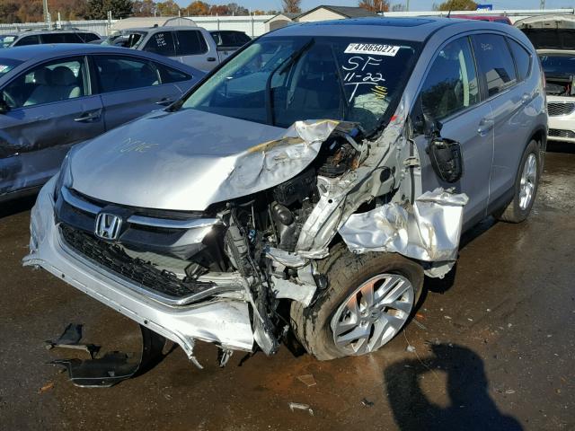 5J6RM3H58FL017000 - 2015 HONDA CR-V EX SILVER photo 2