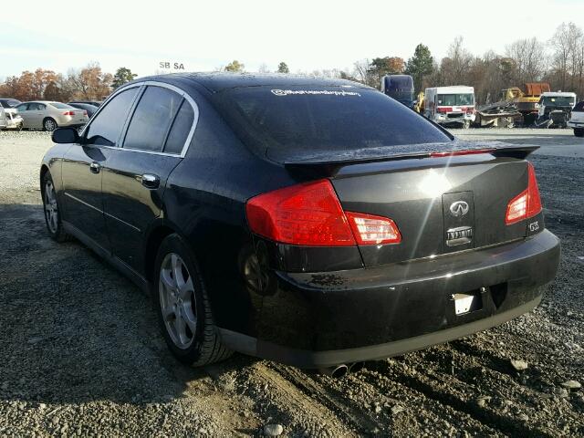 JNKCV51E33M018753 - 2003 INFINITI G35 BLACK photo 3