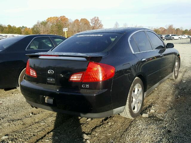 JNKCV51E33M018753 - 2003 INFINITI G35 BLACK photo 4