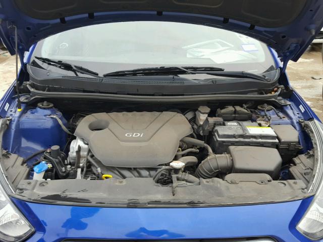 KMHCT4AE1EU668908 - 2014 HYUNDAI ACCENT GLS BLUE photo 7