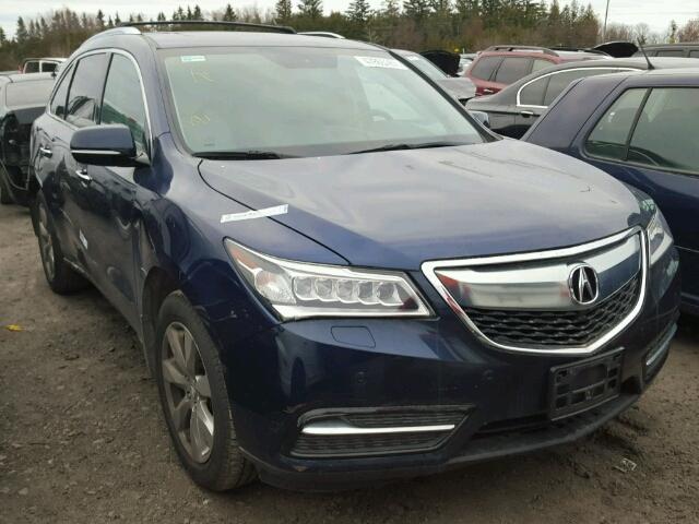 5FRYD4H82FB504356 - 2015 ACURA MDX ADVANC BLUE photo 1