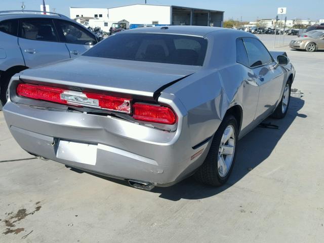 2B3CJ4DG7BH519393 - 2011 DODGE CHALLENGER SILVER photo 4