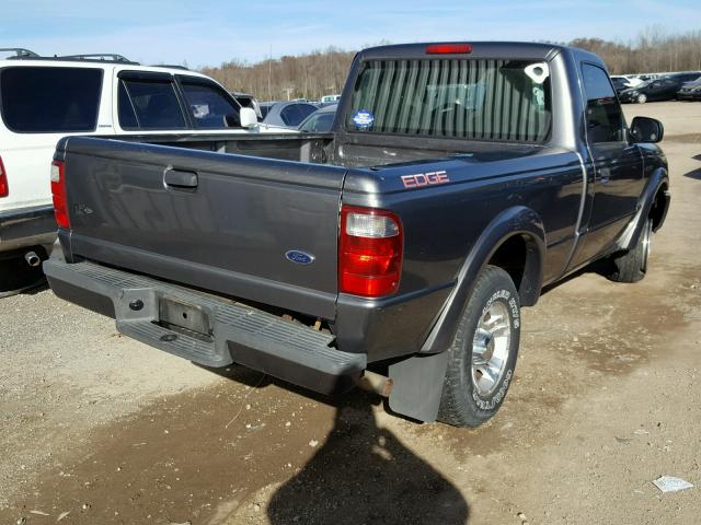 1FTYR10U24PA00712 - 2004 FORD RANGER GRAY photo 4