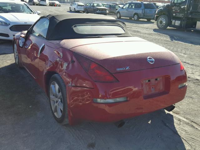 JN1AZ36D85M700311 - 2005 NISSAN 350Z ROADS RED photo 3