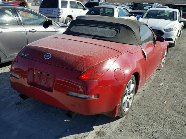 JN1AZ36D85M700311 - 2005 NISSAN 350Z ROADS RED photo 4