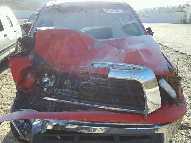 5TBBT54148S459047 - 2008 TOYOTA TUNDRA DOU RED photo 7