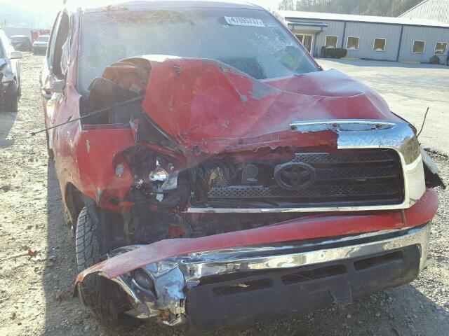 5TBBT54148S459047 - 2008 TOYOTA TUNDRA DOU RED photo 9