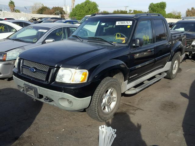 1FMZU77E12UC75356 - 2002 FORD EXPLORER S BLACK photo 2