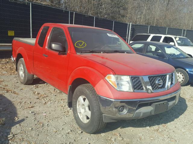 1N6AD06W15C401970 - 2005 NISSAN FRONTIER K RED photo 1