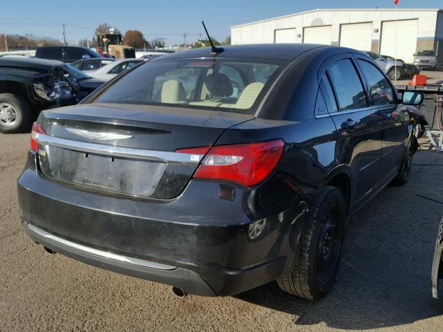 1C3CCBAG2CN241128 - 2012 CHRYSLER 200 LX BLACK photo 4