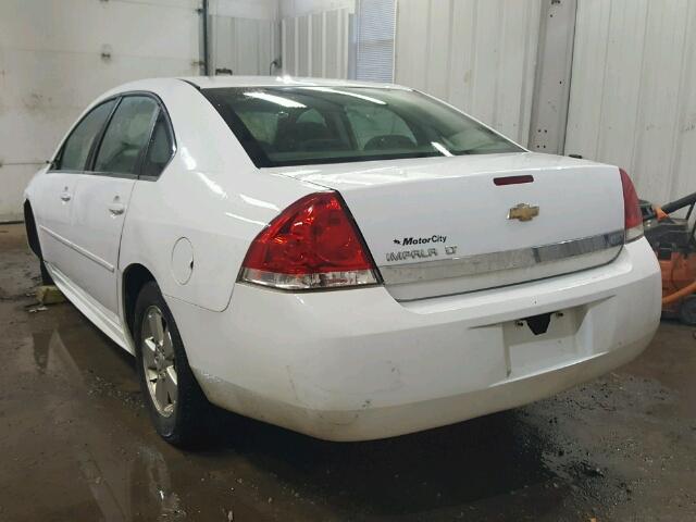 2G1WB5EN4A1220021 - 2010 CHEVROLET IMPALA LT WHITE photo 3