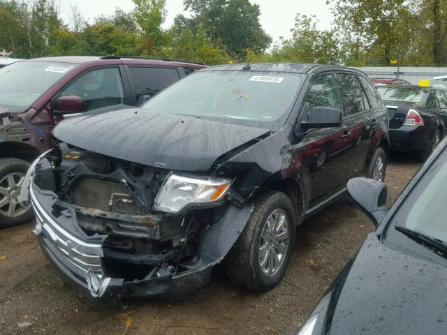 2FMDK38C58BA21928 - 2008 FORD EDGE SEL BLACK photo 2