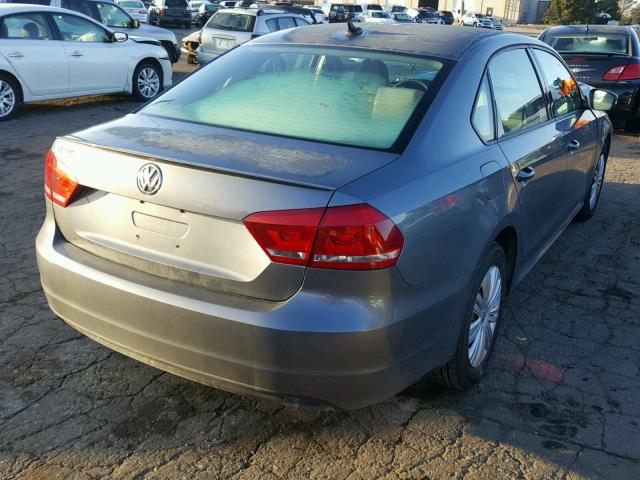 1VWAP7A38EC027001 - 2014 VOLKSWAGEN PASSAT S GRAY photo 4