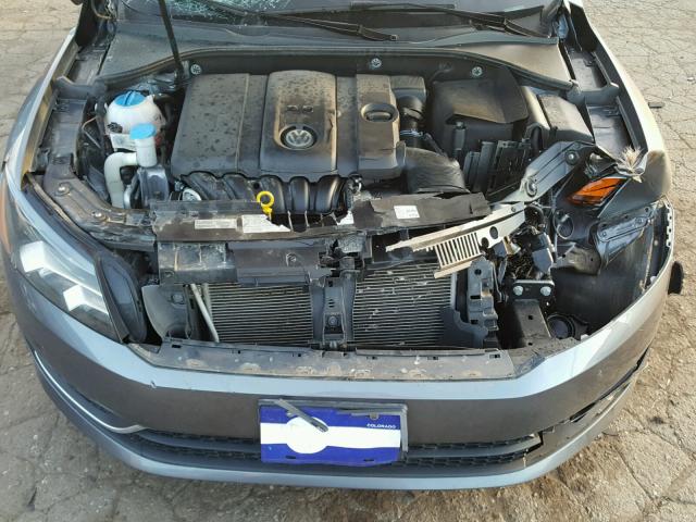 1VWAP7A38EC027001 - 2014 VOLKSWAGEN PASSAT S GRAY photo 7