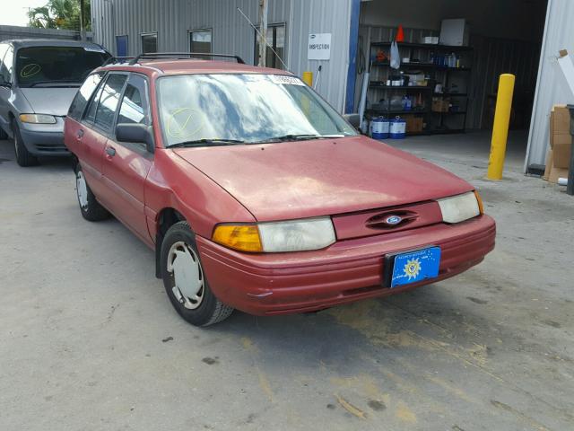 1FAPP15J4PW385190 - 1993 FORD ESCORT LX RED photo 1