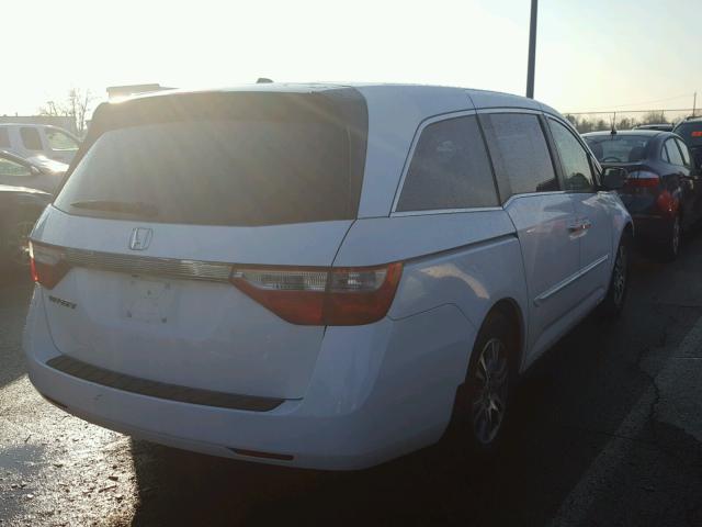 5FNRL5H60CB044915 - 2012 HONDA ODYSSEY EX WHITE photo 4