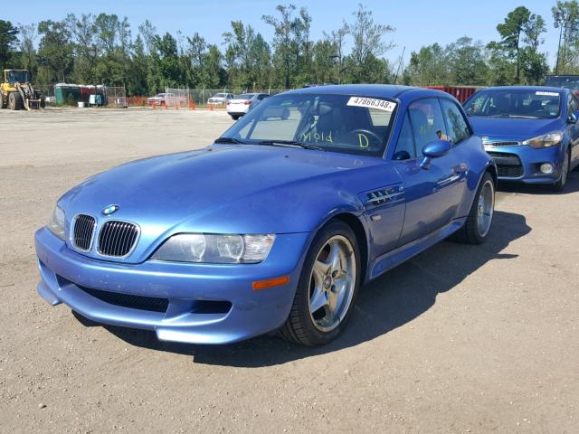 WBSCM9346YLC61904 - 2000 BMW M COUPE BLUE photo 2