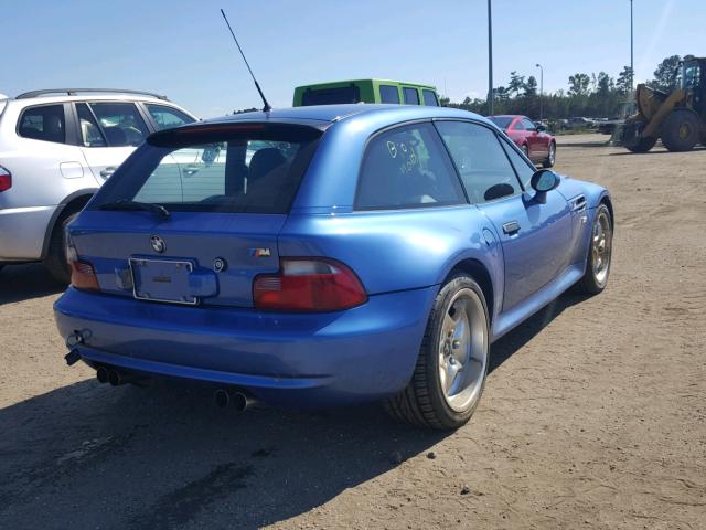 WBSCM9346YLC61904 - 2000 BMW M COUPE BLUE photo 4
