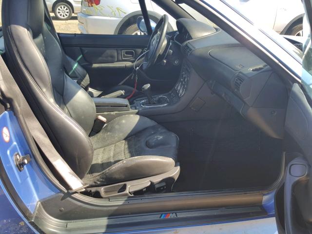 WBSCM9346YLC61904 - 2000 BMW M COUPE BLUE photo 5