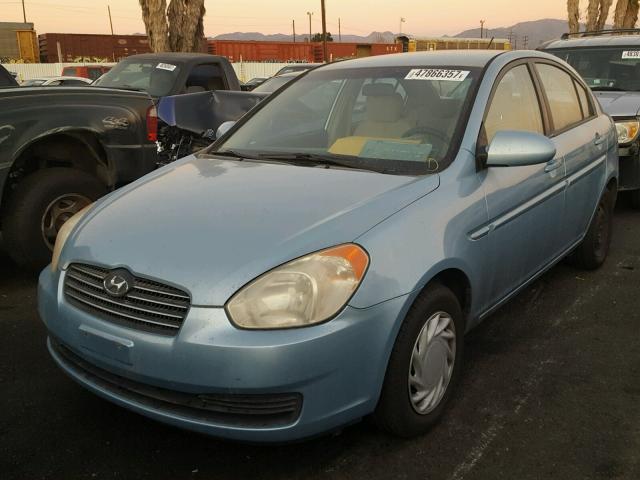 KMHCN46C36U005990 - 2006 HYUNDAI ACCENT GLS BLUE photo 2