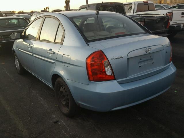 KMHCN46C36U005990 - 2006 HYUNDAI ACCENT GLS BLUE photo 3