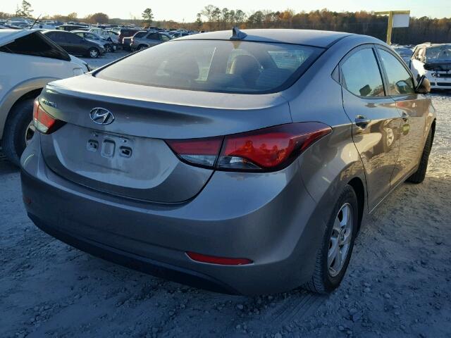 5NPDH4AE3EH491363 - 2014 HYUNDAI ELANTRA SE TAN photo 4