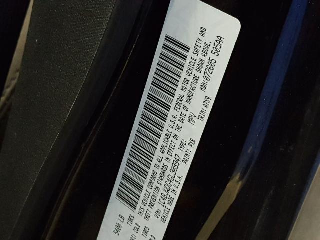 1C4BJWDG4GL309947 - 2016 JEEP WRANGLER U BLACK photo 10