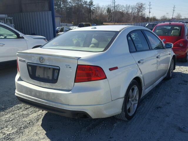 19UUA66296A001727 - 2006 ACURA 3.2TL WHITE photo 4