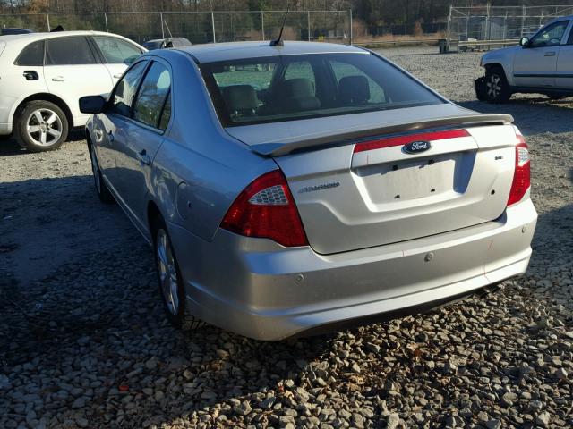 3FAHP0HAXCR429409 - 2012 FORD FUSION SE SILVER photo 3