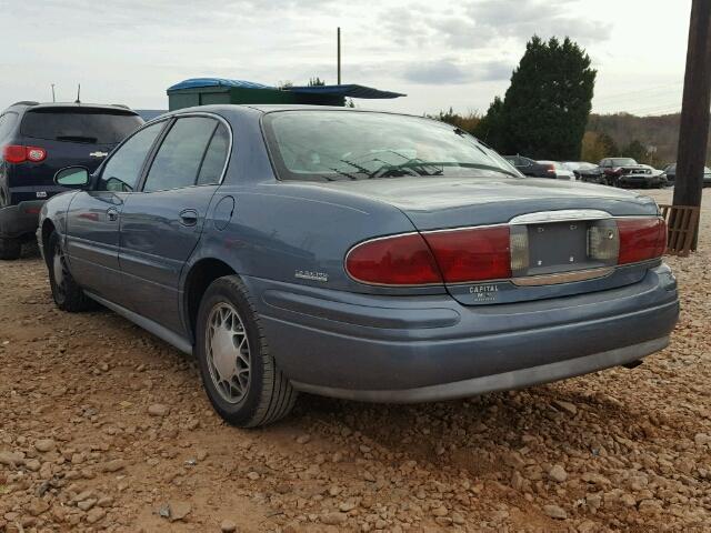 1G4HR54K02U221641 - 2002 BUICK LESABRE LI BLUE photo 3