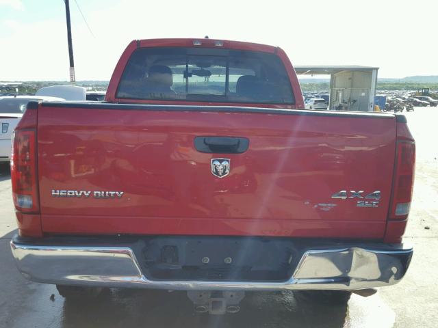 1D7KS28D85J634329 - 2005 DODGE RAM 2500 S Qırmızı foto 9