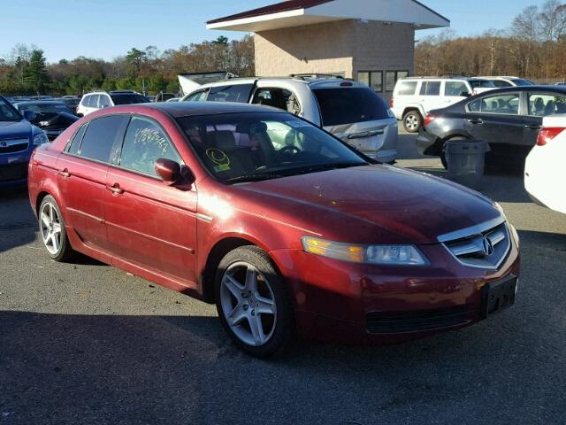 19UUA66285A075543 - 2005 ACURA TL RED photo 1