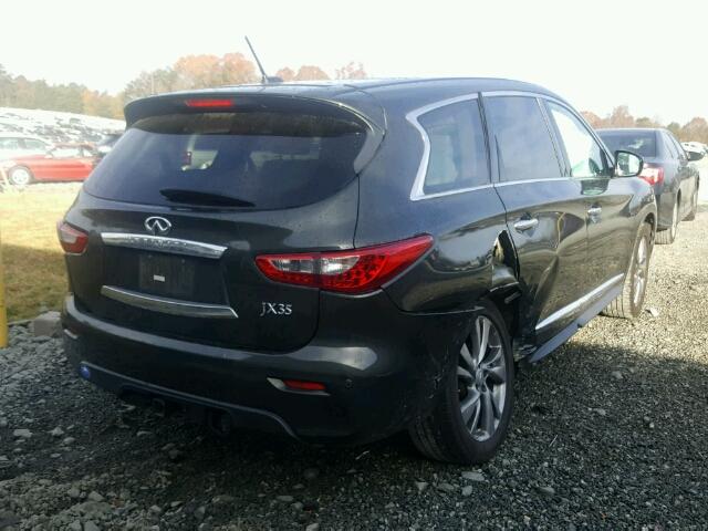 5N1AL0MN6DC310557 - 2013 INFINITI JX35 BASE CHARCOAL photo 4
