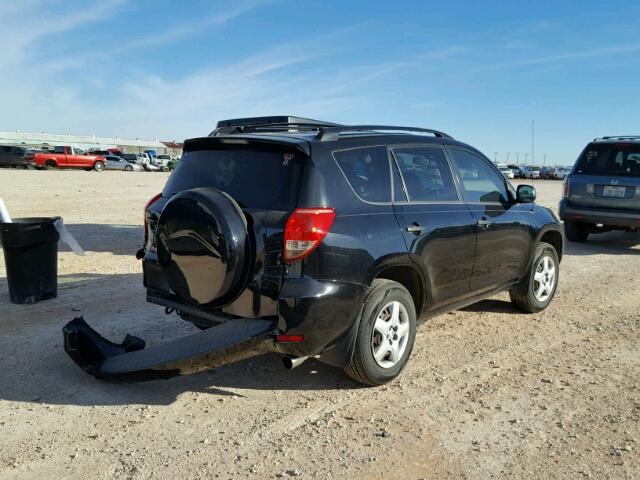 JTMZD33V286073688 - 2008 TOYOTA RAV4 BLACK photo 4