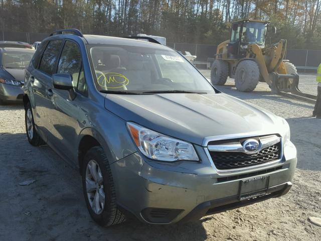 JF2SJAEC2EH470457 - 2014 SUBARU FORESTER 2 TEAL photo 1