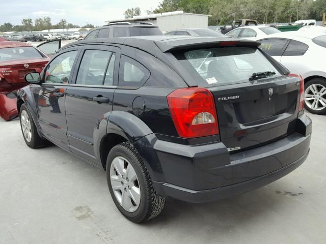 1B3HB48B17D337422 - 2007 DODGE CALIBER SX BLACK photo 3