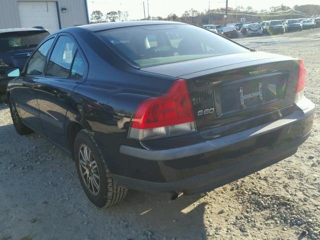 YV1RS64A142418286 - 2004 VOLVO S60 BLACK photo 3