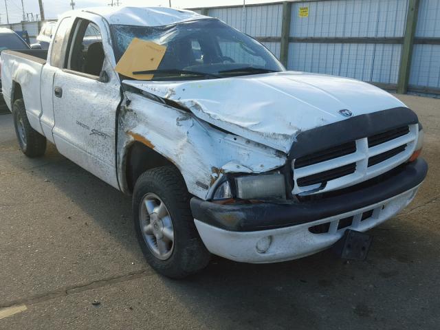 1B7FL22PXYS585144 - 2000 DODGE DAKOTA WHITE photo 1