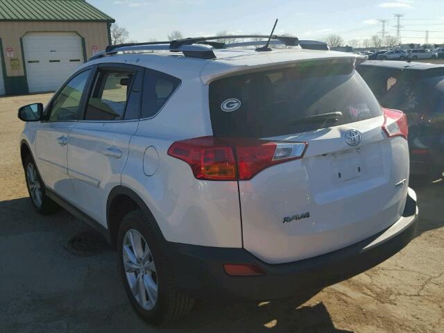 2T3YFREV8EW083058 - 2014 TOYOTA RAV4 LIMIT WHITE photo 3