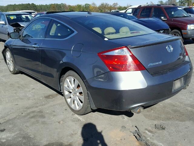 1HGCS22819A012009 - 2009 HONDA ACCORD EXL GRAY photo 3