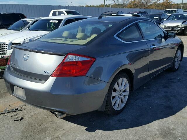 1HGCS22819A012009 - 2009 HONDA ACCORD EXL GRAY photo 4