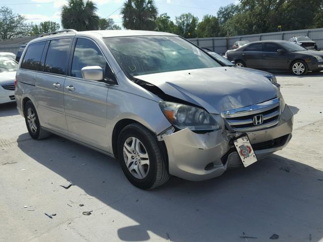 5FNRL38477B131414 - 2007 HONDA ODYSSEY EX SILVER photo 1