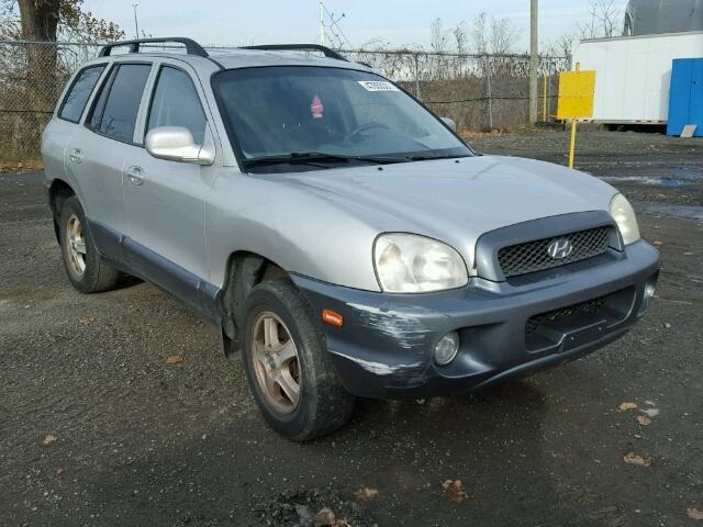 KM8SB13DX4U816442 - 2004 HYUNDAI SANTA FE B SILVER photo 1