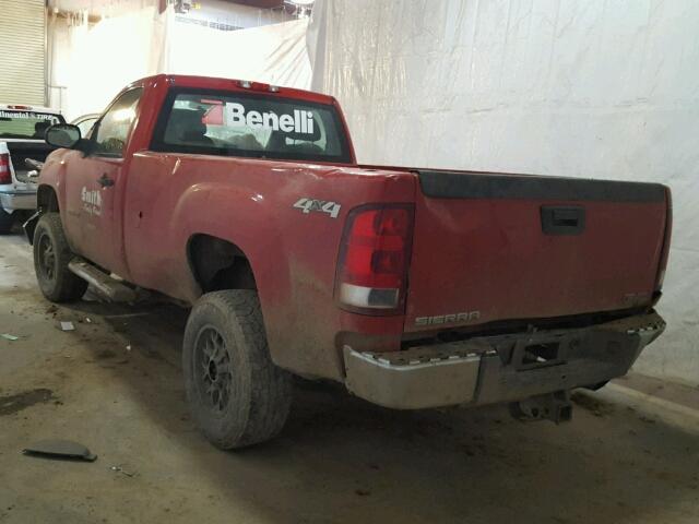 1GT02ZCG1BZ404351 - 2011 GMC SIERRA K25 RED photo 3