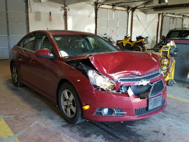 1G1PF5SC8C7149715 - 2012 CHEVROLET CRUZE LT MAROON photo 1