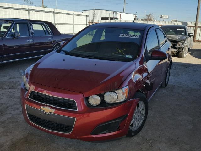 1G1JC5SH7E4240084 - 2014 CHEVROLET SONIC LT RED photo 2