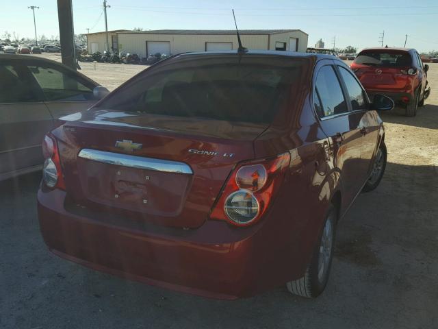 1G1JC5SH7E4240084 - 2014 CHEVROLET SONIC LT RED photo 4