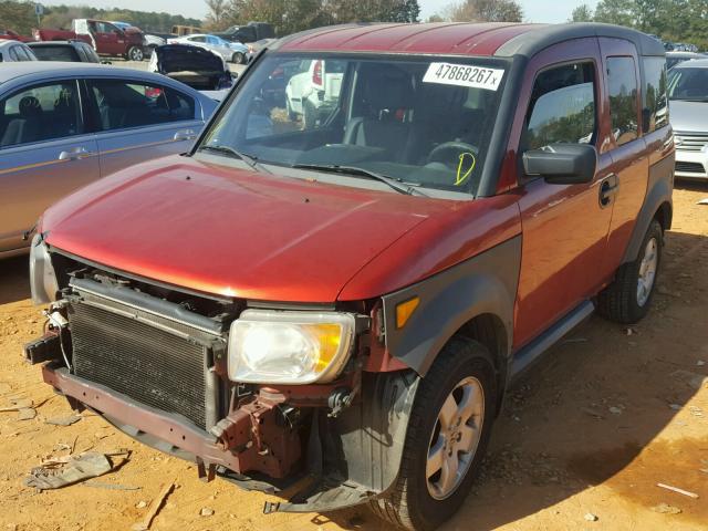 5J6YH18685L017381 - 2005 HONDA ELEMENT EX ORANGE photo 2