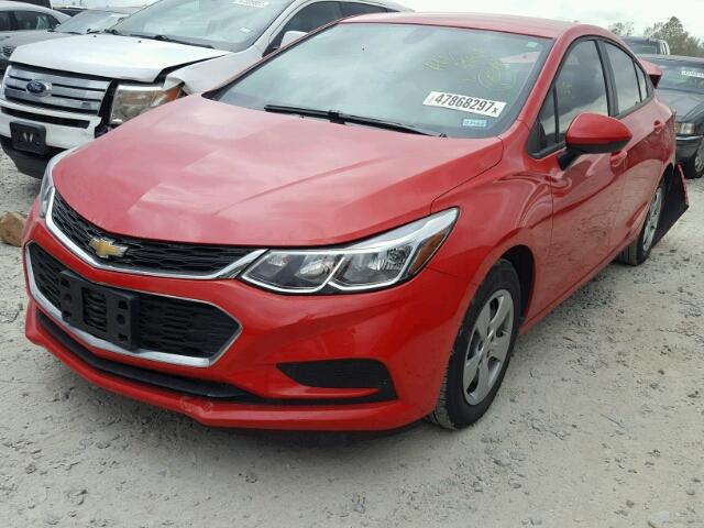 1G1BC5SM8H7160104 - 2017 CHEVROLET CRUZE LS RED photo 2