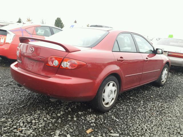 1YVFP80C235M30449 - 2003 MAZDA 6 I RED photo 4